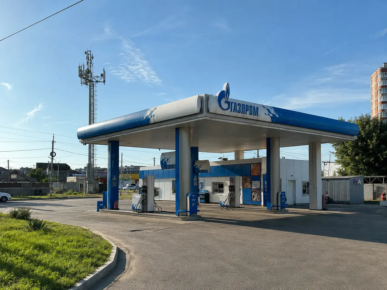 Фото АЗС Газпром по адресу Краснодарский край, город Краснодар, Прикубанский округ, улица Российская, 367 в Краснодаре